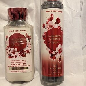 Bath & Body Works Japanese Cherry Blossom Set - Red and White
